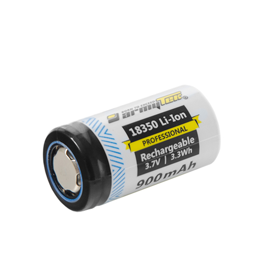 Незащищённый Li-Ion аккумулятор Armytek 18350 900 mAh